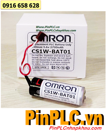 Omron CS1W-BAT01; Pin nuôi nguồn Omron CS1W-BAT01 lithium 3.6v A 2700mAh /X.xứ NHẬT 